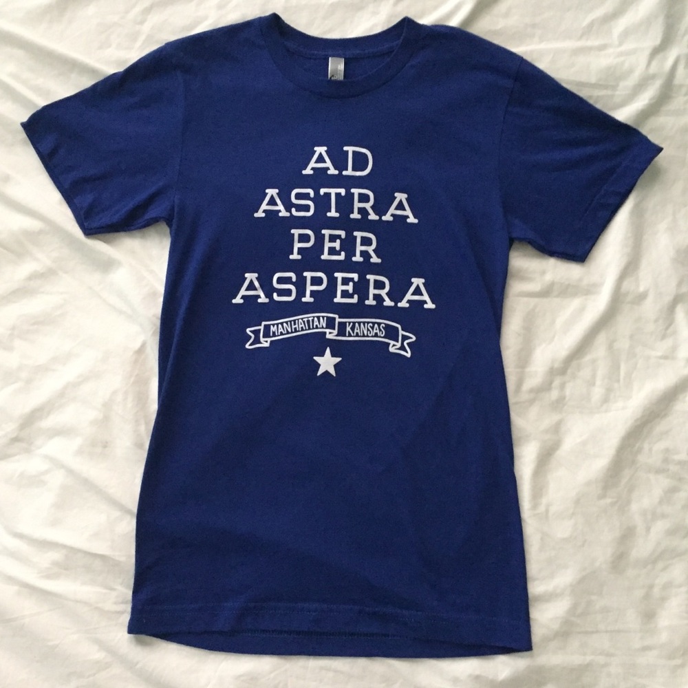 Manhattan Kansas Ad Astra Per Aspera Tee
